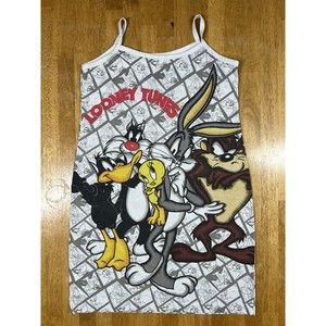 Pink Lady Warner Bros Bugs Bunny VTG 90s Looney Tunes Y2K Women’s Basketball AOP